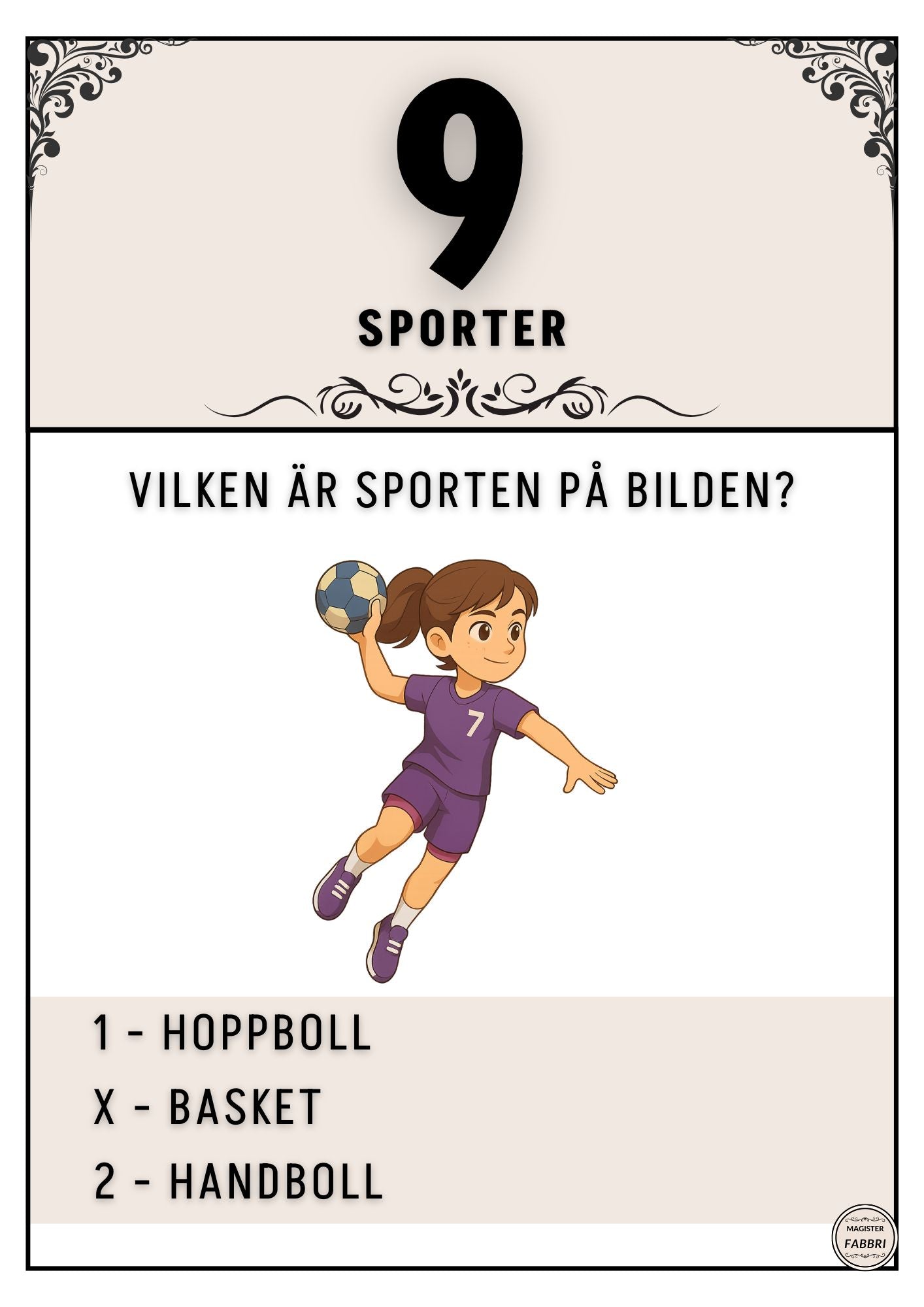 Sporter #1 - Tipspromenad