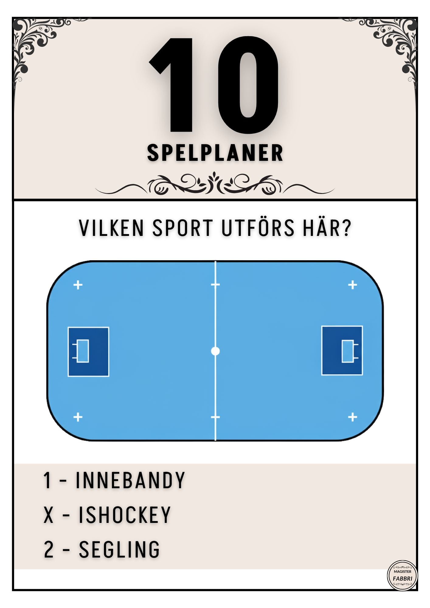 Sporter #5 (Spelplaner) - Tipspromenad