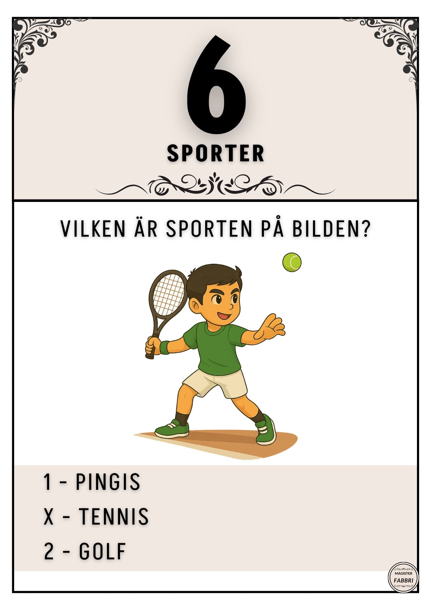 Sporter #1 - Tipspromenad
