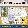 Årstider och månader - Stort materialhäfte