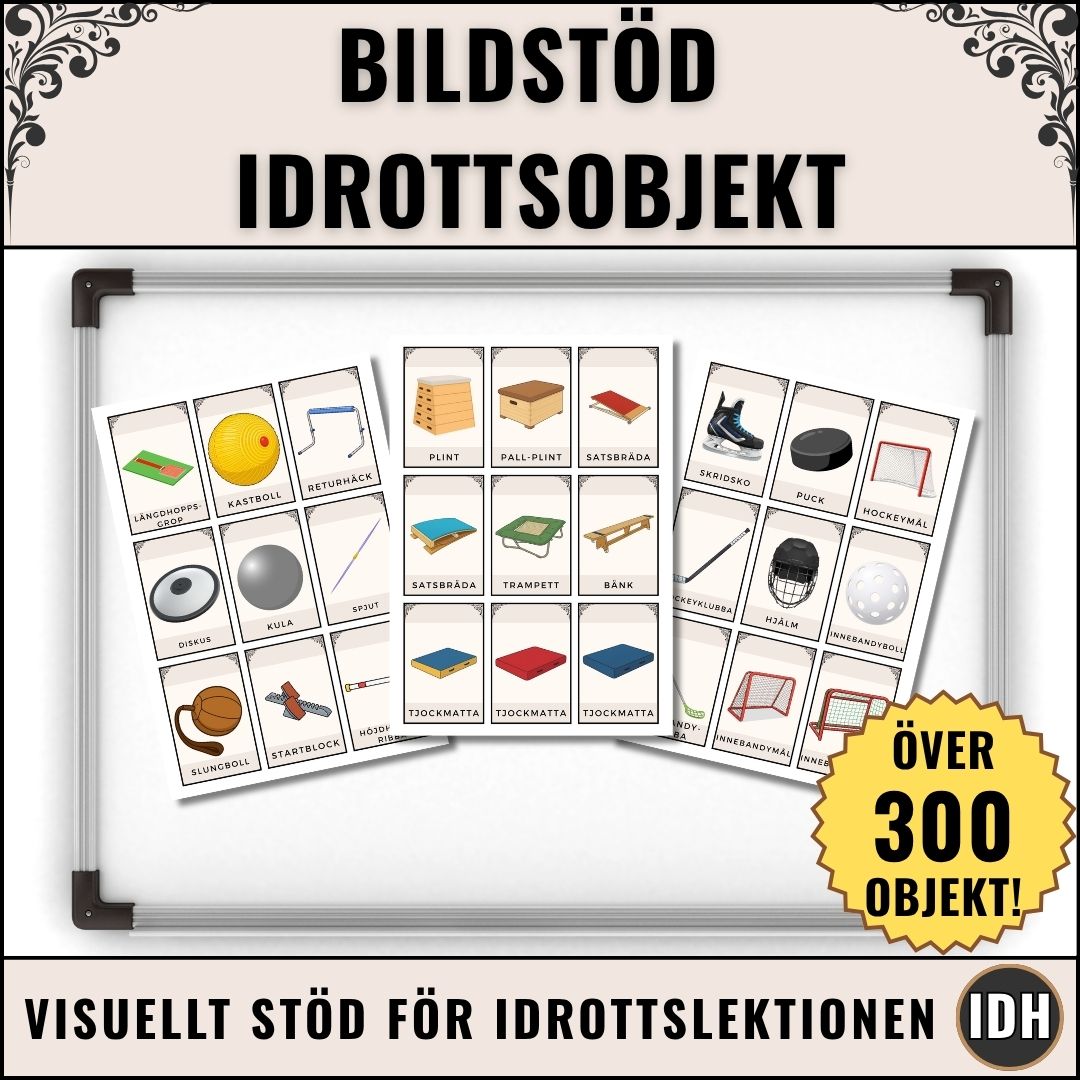 Idrottsobjekt - Bildstöd (300+)