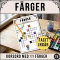 Färger – Pedagogiskt Korsord
