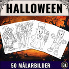 Halloween – 50 målarbilder för barn