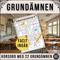 Grundämnen - Korsord