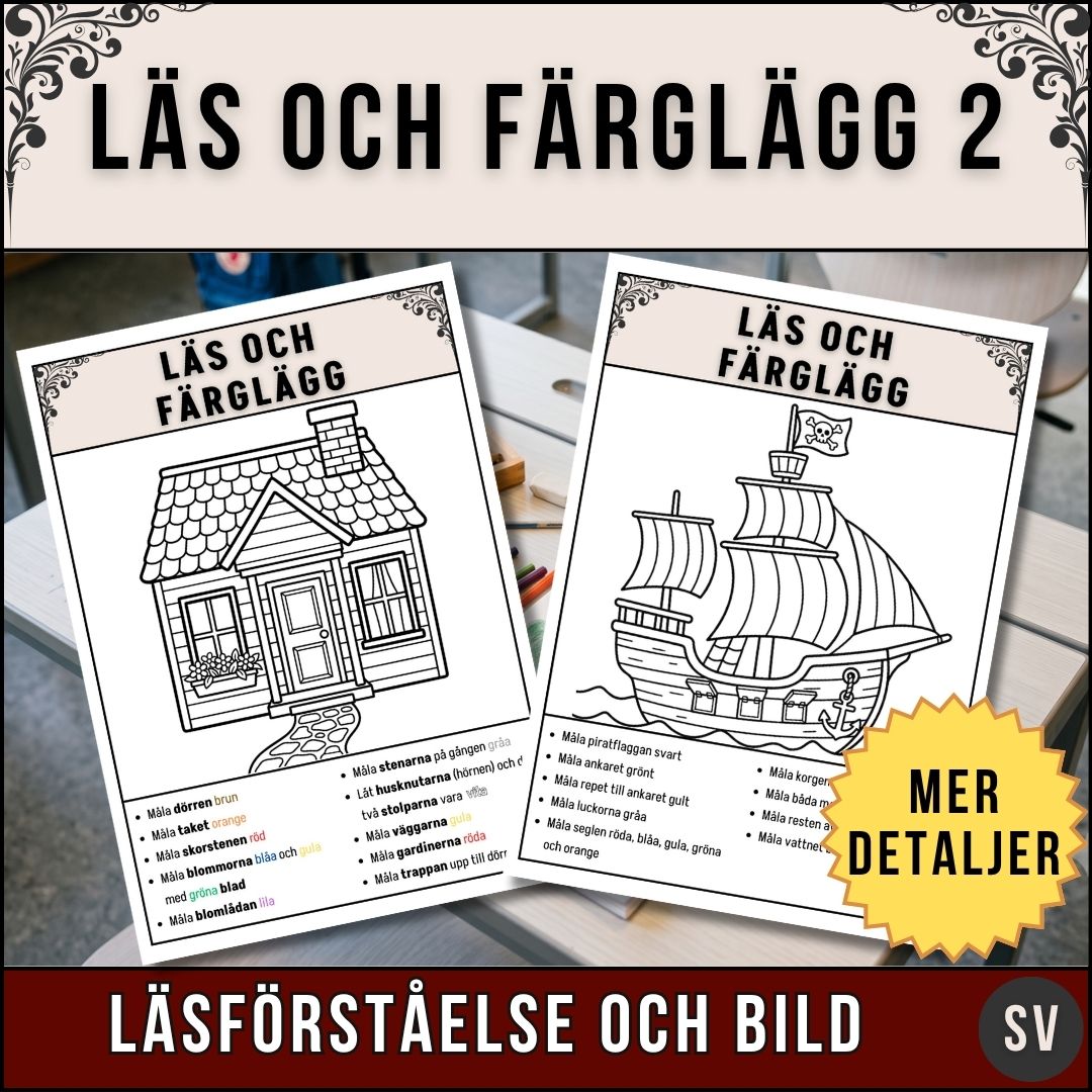 Läs och Färglägg 2