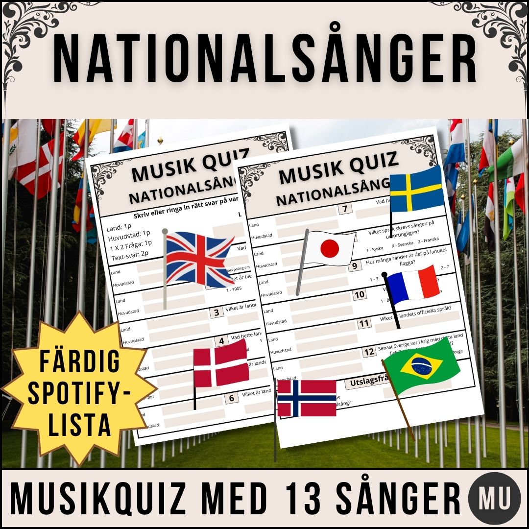 Musikquiz: Nationalsånger