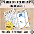 Asien och Oceaniens Huvudstäder - Korsord