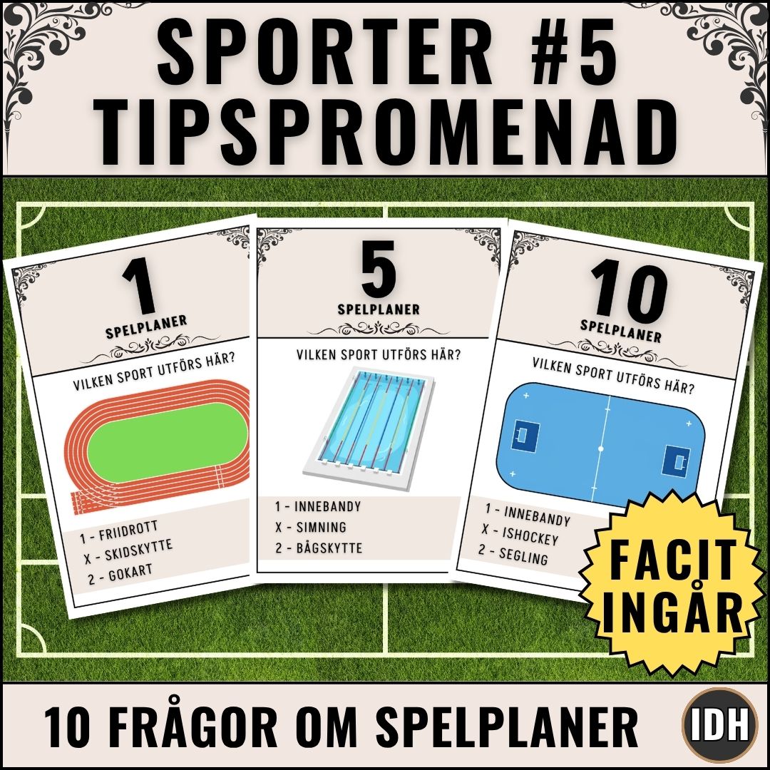 Sporter #5 (Spelplaner) - Tipspromenad