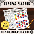 Europas flaggor - korsord