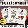 Djur på Savannen – Tipspromenad