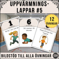 Uppvärmningslappar 5 – 12 övningar att starta lektionen med